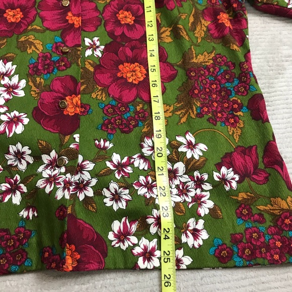 Pykettes Vintage Button Front Floral Shirt - Picture 5 of 7